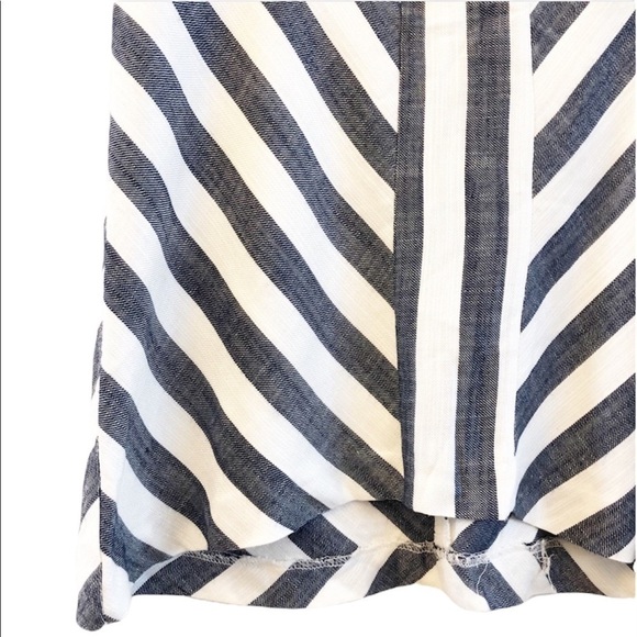 SHARAGANO NWT Sleeveless Striped Zip Dress Size 10 in Navy Blue Stripe - Picture 5 of 9